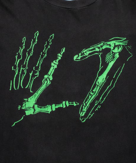 90's L7 Skeleton hand Logo L/S XL