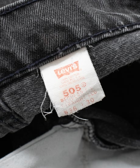 90's Levi's 505 Black Denim 36x30