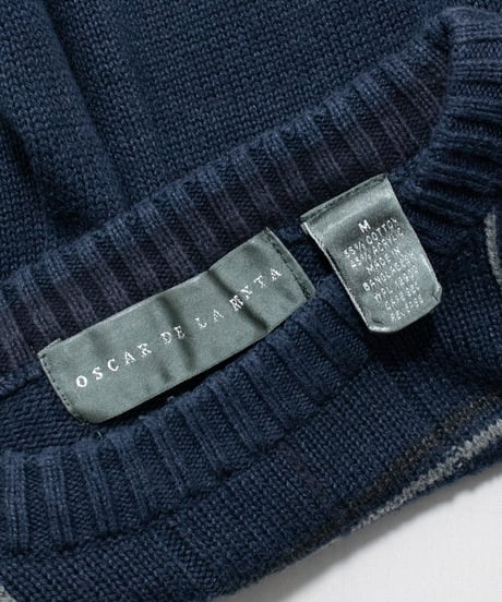 90's Oscar de la Renta Cotton Knit M