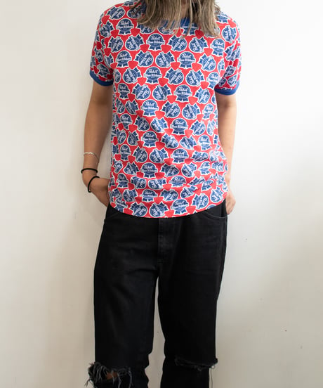 80's ~ Pabst Blue Ribbon Ringer Tee