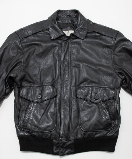 90's Ash Creek Trading "A2 Type" Leather Jacket S