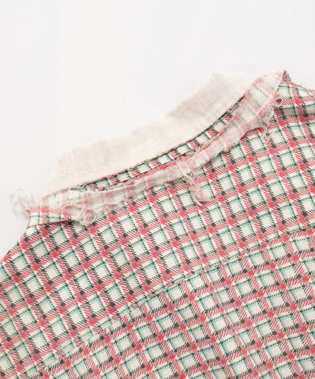 Distressed 50~60's Norwood Print Flannel Shirts L