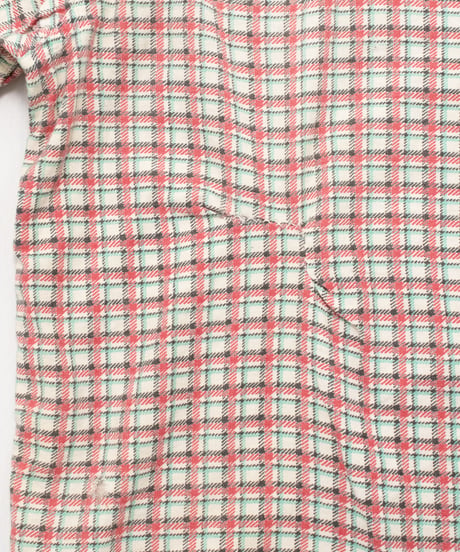 Distressed 50~60's Norwood Print Flannel Shirts L