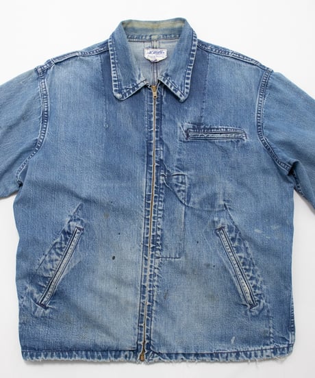 50~60's AI.Miller Denim Work Jacket 44