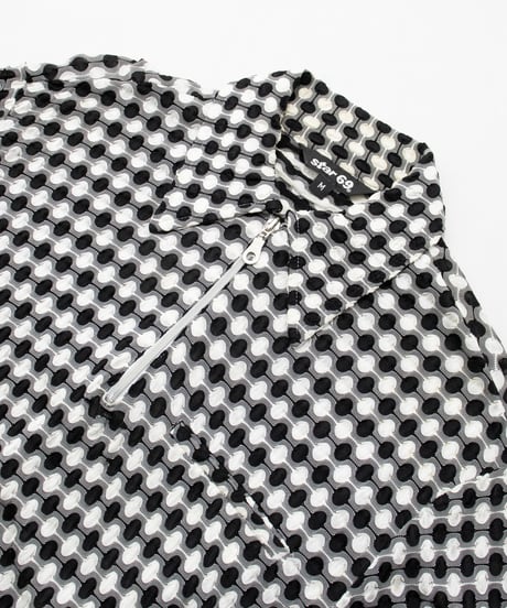 80~90's Star69 Dot Half Zip Pullover M