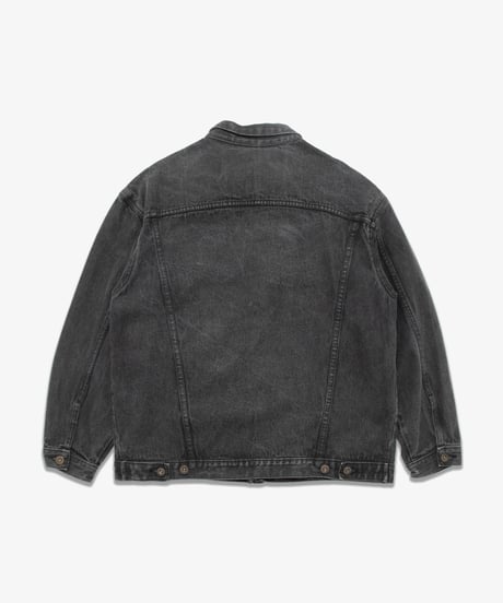 80's Bon Jour Denim Service Black Denim Jacket