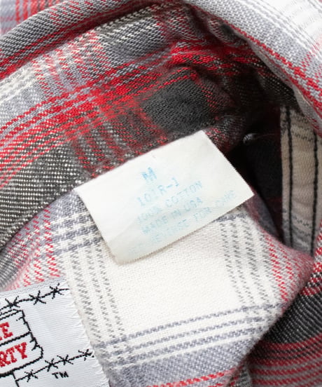 80's Private Property Ombre Check Shirts M