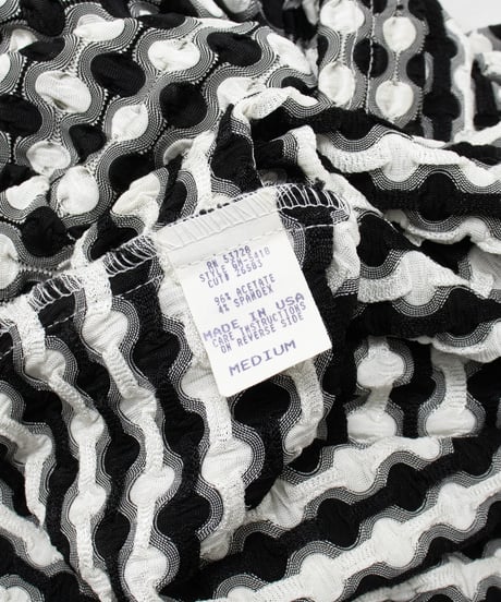 80~90's Star69 Dot Half Zip Pullover M