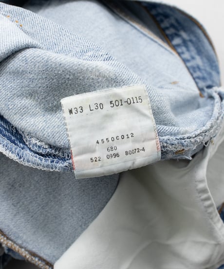 90's Levi's 501 "Made in USA" 33x30