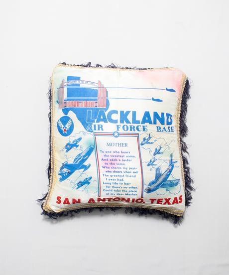 50's US Air Force "Lackland A.F Base" Souvenir Pillow Covers