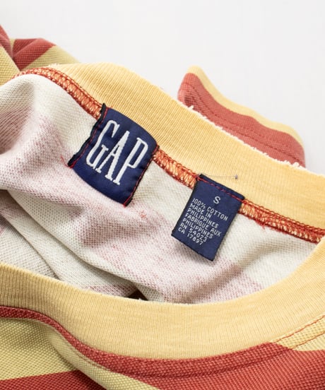 90's~ GAP Striped Pocket T-Shirts S
