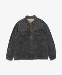 80's Bon Jour Denim Service Black Denim Jacket