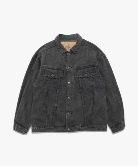 80's Bon Jour Denim Service Black Denim Jacket