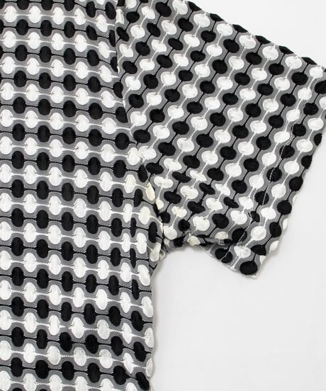 80~90's Star69 Dot Half Zip Pullover M