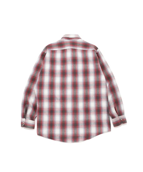 80's Private Property Ombre Check Shirts M