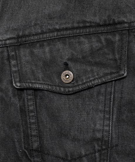 80's Bon Jour Denim Service Black Denim Jacket