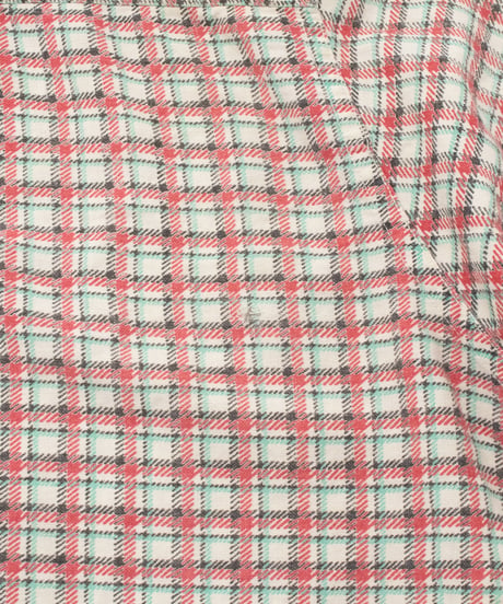 Distressed 50~60's Norwood Print Flannel Shirts L