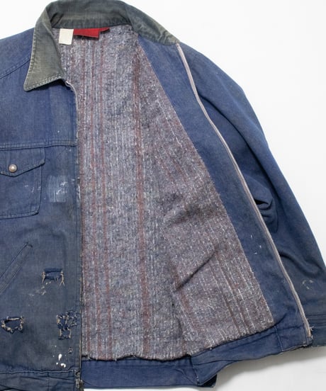 70's Distressed Dickies Denim Work Jacket 40