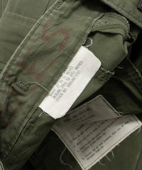 '67 US Army Jungle Fatigue Pants "3rd" R-Small