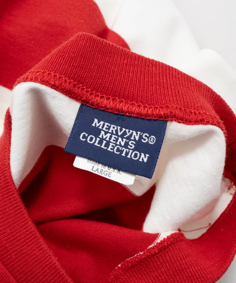 90's Mervyn's Men's Collection Fat Stripe Tee L