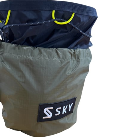 SKY Drop L Bouldering Chalk Bag Olive/Black