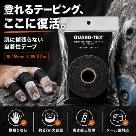 GARD-TEX FINGER TAPE Black