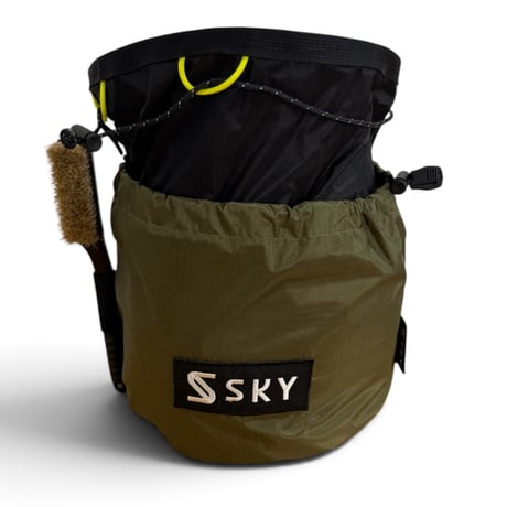 SKY Drop L Bouldering Chalk Bag Olive/Black