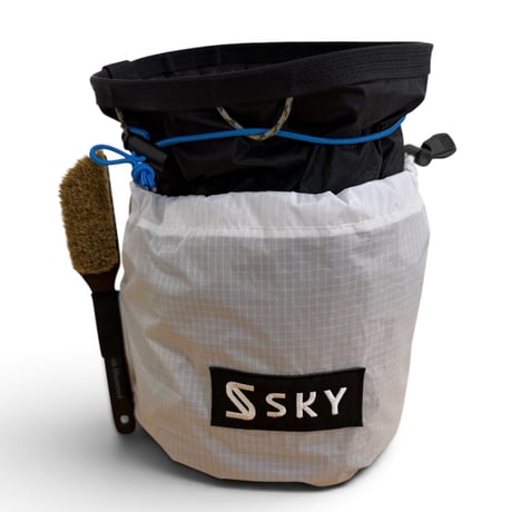 SKY Drop L Bouldering Chalk Bag White/Black