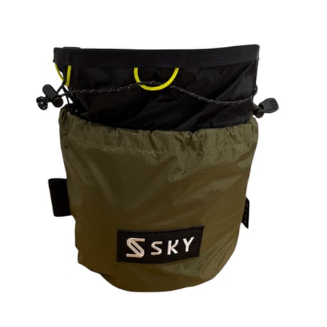 SKY Drop L Bouldering Chalk Bag Olive/Black