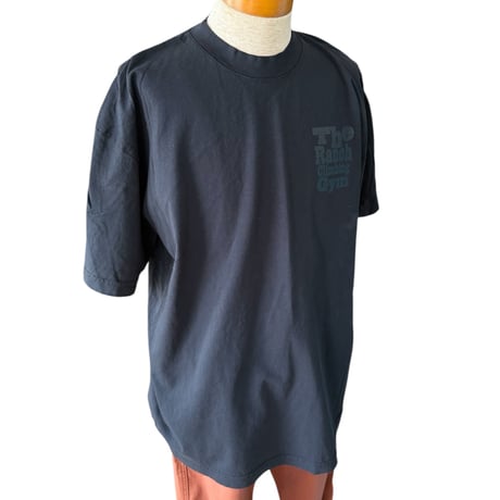 THE RANCH GYM LOGO T-SHIRT LA Navy  のコピー