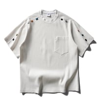 [ワッフルグリッドスプライシング]　半袖シャツ