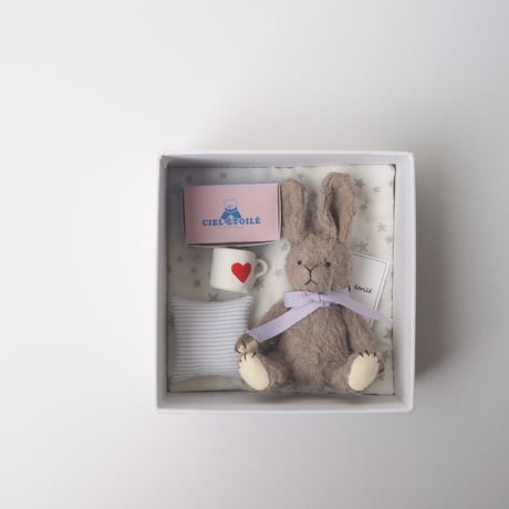 ciel étoilé  オリジナル mini rabbit donuts set khaki