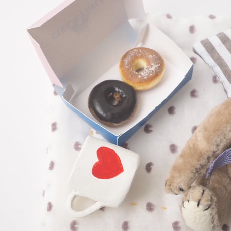 ciel étoilé  オリジナル mini rabbit donuts set beige
