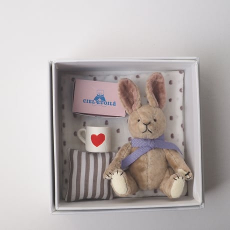 ciel étoilé  オリジナル mini rabbit donuts set beige
