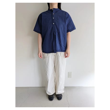 Henley neck shirt　NAVY