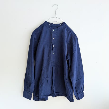Henley neck shirt　NAVY  long sleeve
