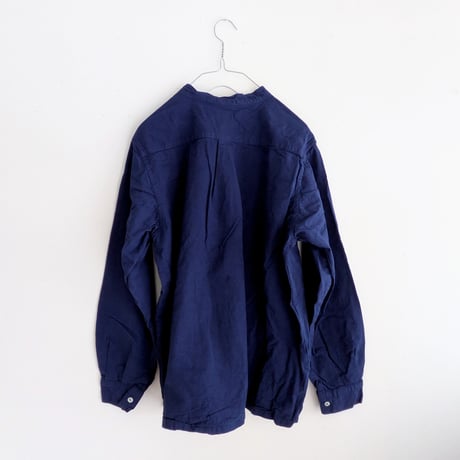 Henley neck shirt　NAVY  long sleeve