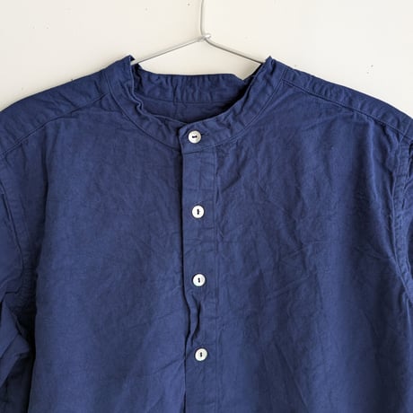 Henley neck shirt　NAVY