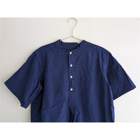 Henley neck shirt　NAVY