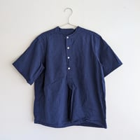 Henley neck shirt　NAVY