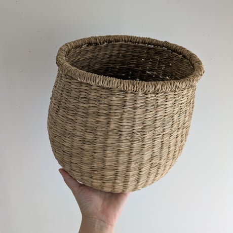 シーグラスぽってりカゴ　（単品）