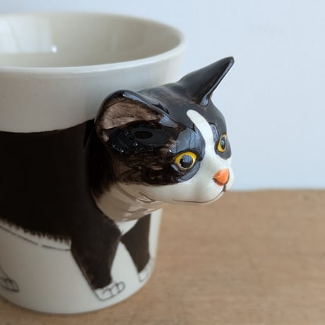 猫のカップ　ハチワレ