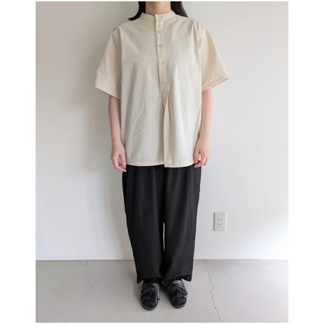 Henley neck shirt　IVORY