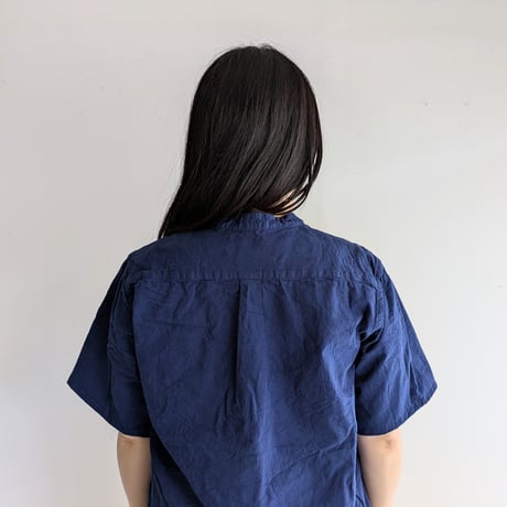 Henley neck shirt　NAVY