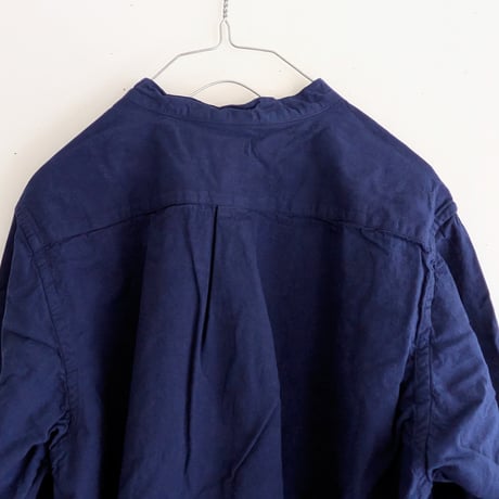 Henley neck shirt　NAVY  long sleeve