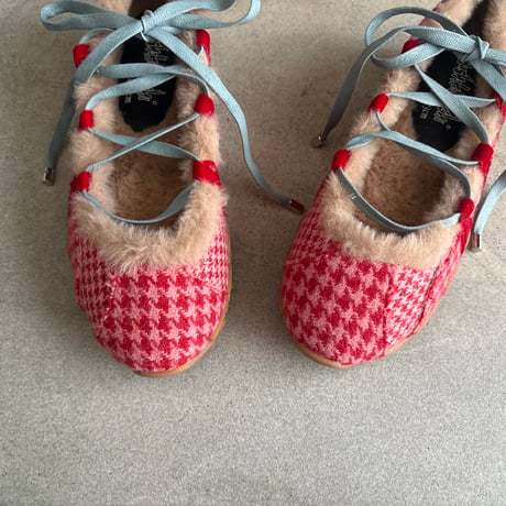 sneaker/ Turn  red check  23㎝