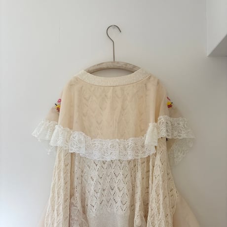 刺繍カーディガン