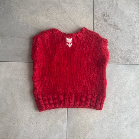 hanasugiyama受注アイテム/18.cat knit vest