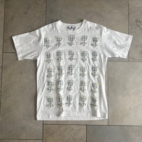 チューリップたくさんTシャツ　blue