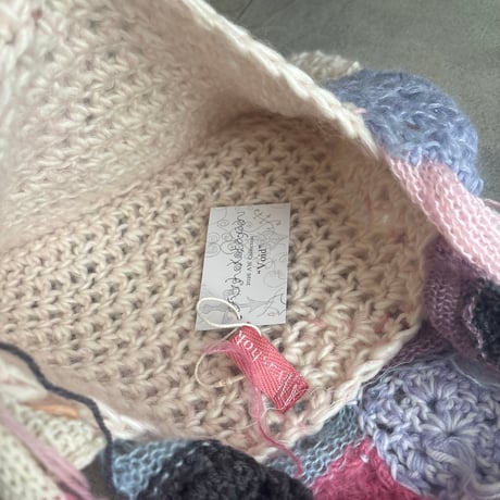Patchwork knit bag